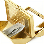 gold minaudiere