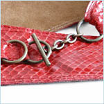 red snakeskin belt 
