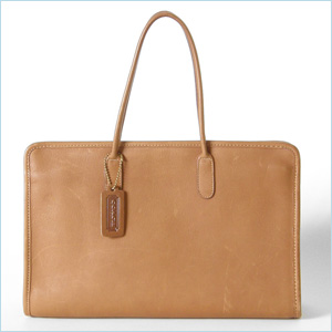 Cashin tote bag styled after a plain, brown shopping bag